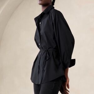 Banana Republic Women's Black Button Down Shirt NWT